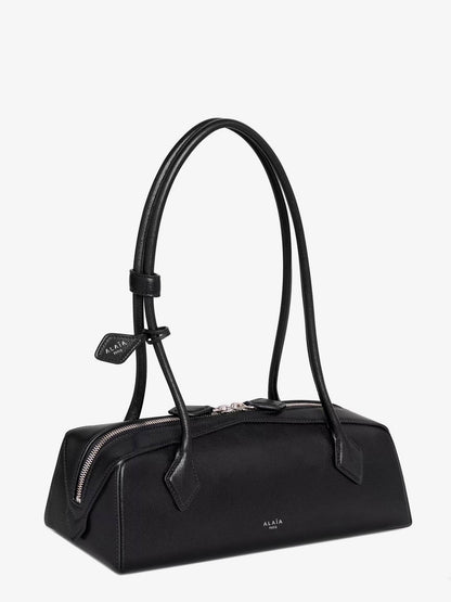 Alaia Le Teckel Medium leather shoulder bag - Noir