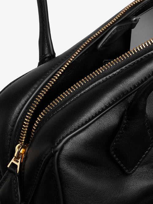 Alaïa Le Teckel leather shoulder bag - Black
