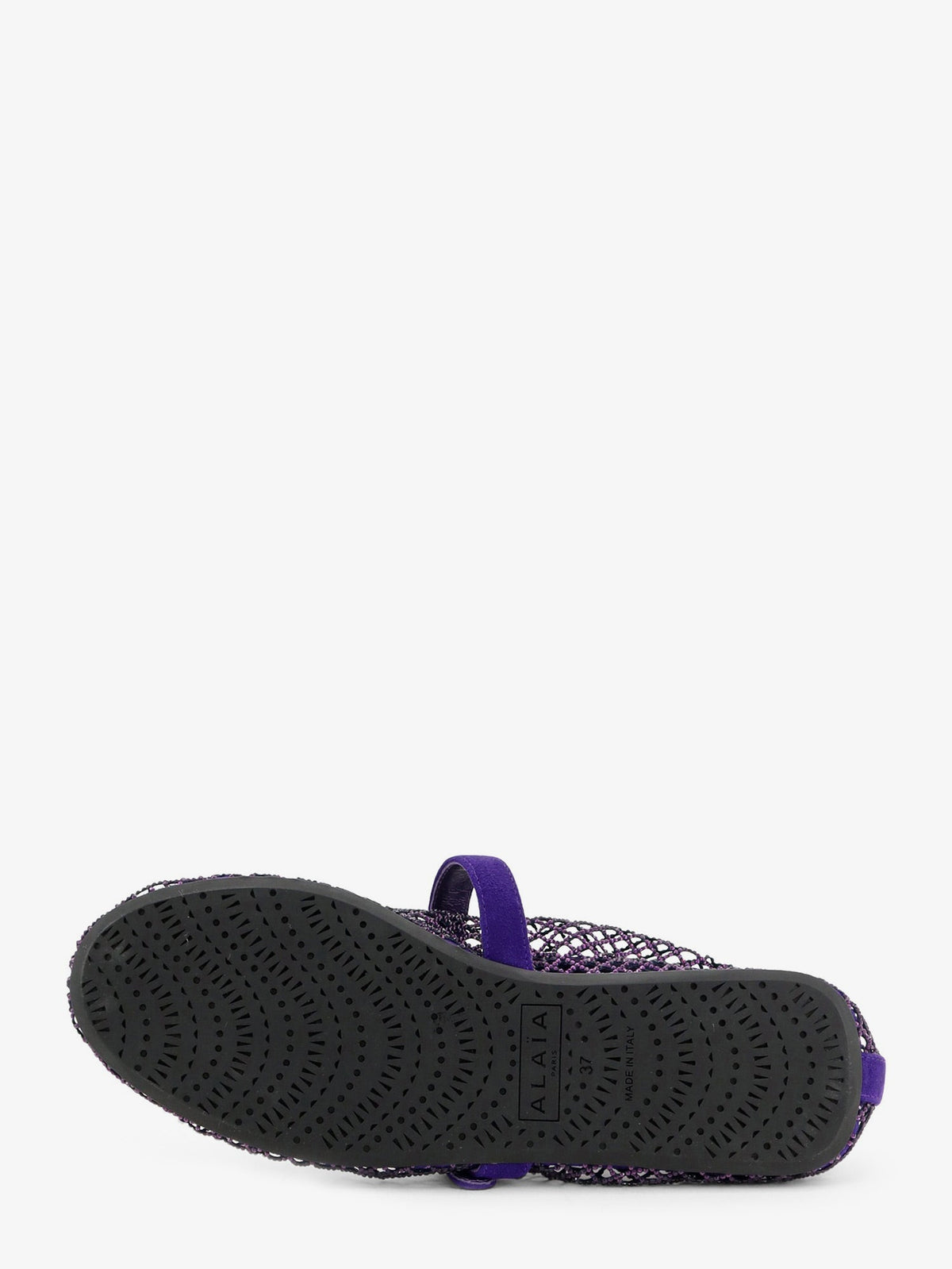 Alaïa Ballerine Flat mesh ballerinas with rhinestone detail - Iris