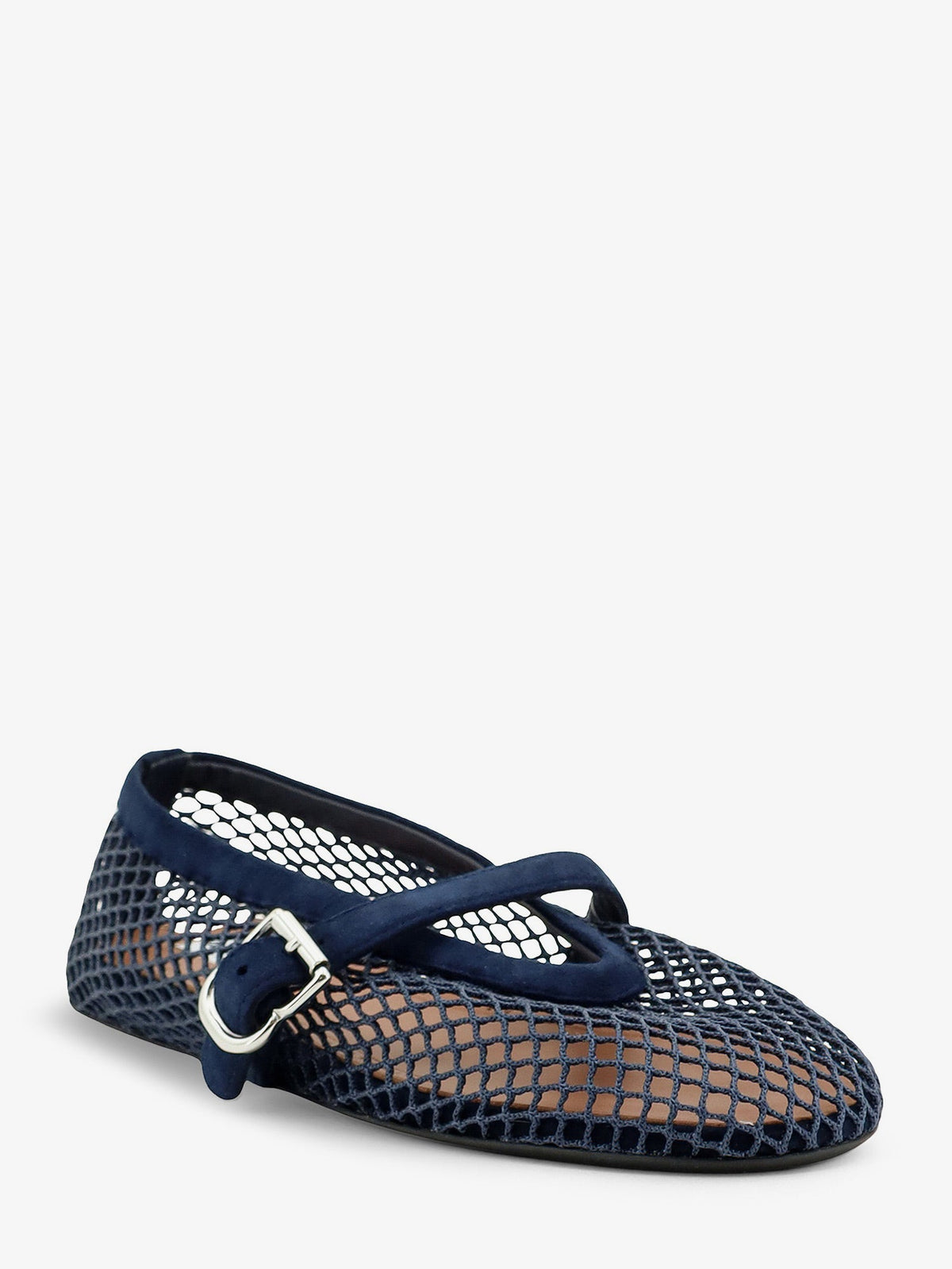 Alaïa Mesh Ballet Flats - Bleu Nuit