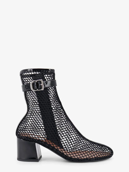 ALAÏA - 55 mesh and patent leather boots