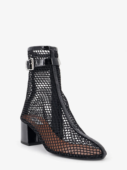ALAÏA - 55 mesh and patent leather boots