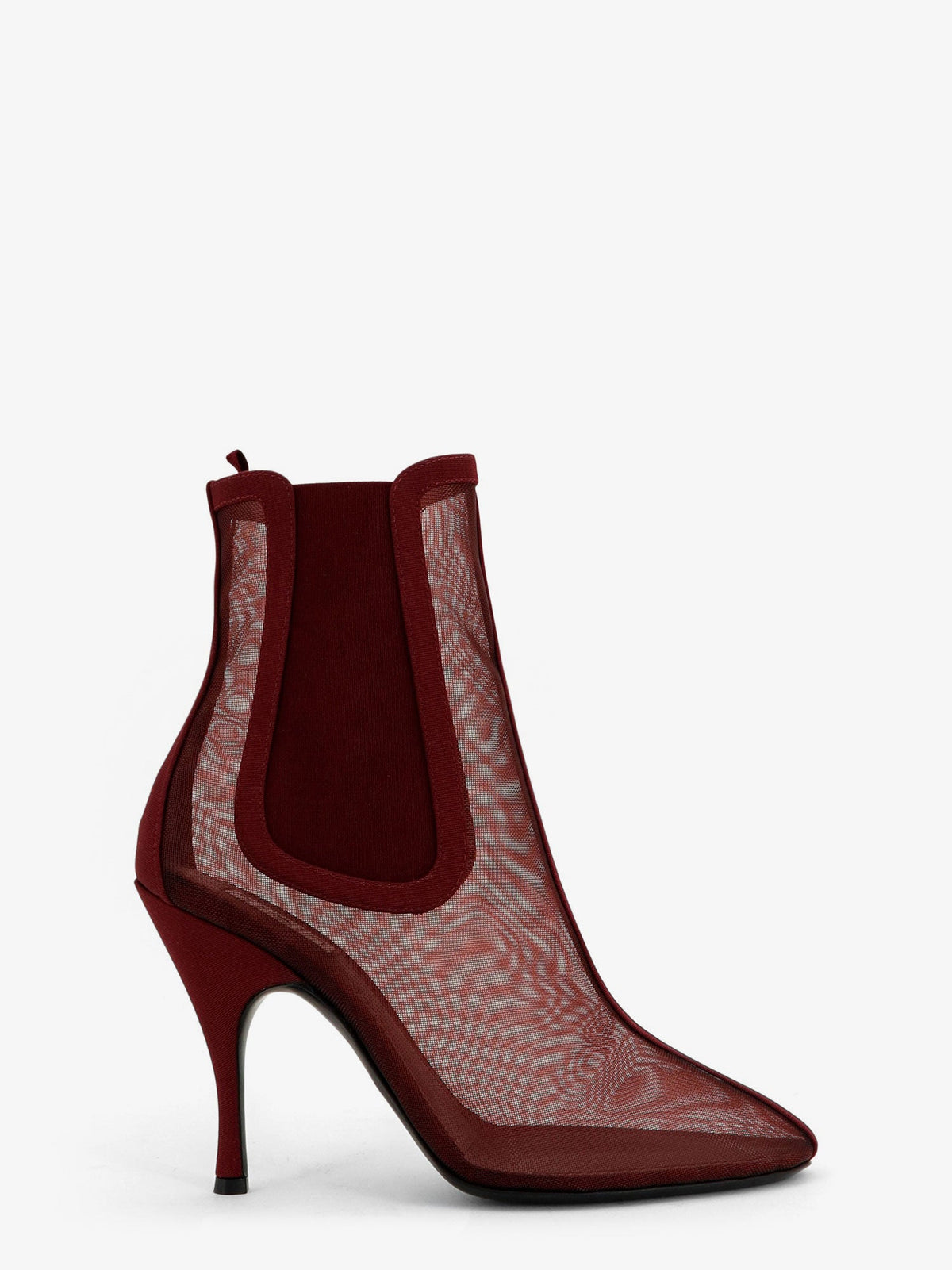 Alaïa Mesh Chelsea Boots - Bordeaux