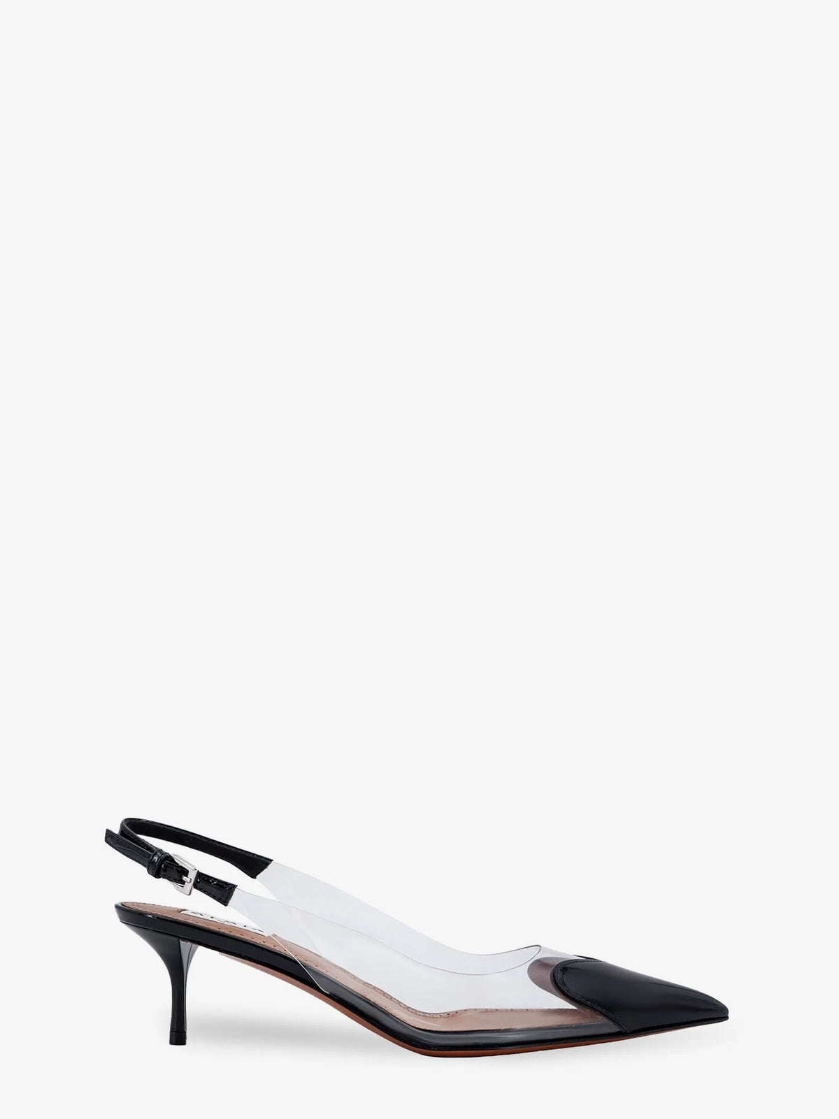 ALAÏA - Le Coeur Slingback PVC and leather pumps