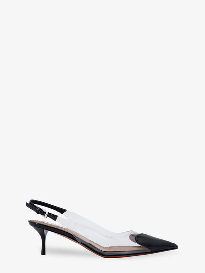 ALAÏA - Le Coeur Slingback PVC and leather pumps