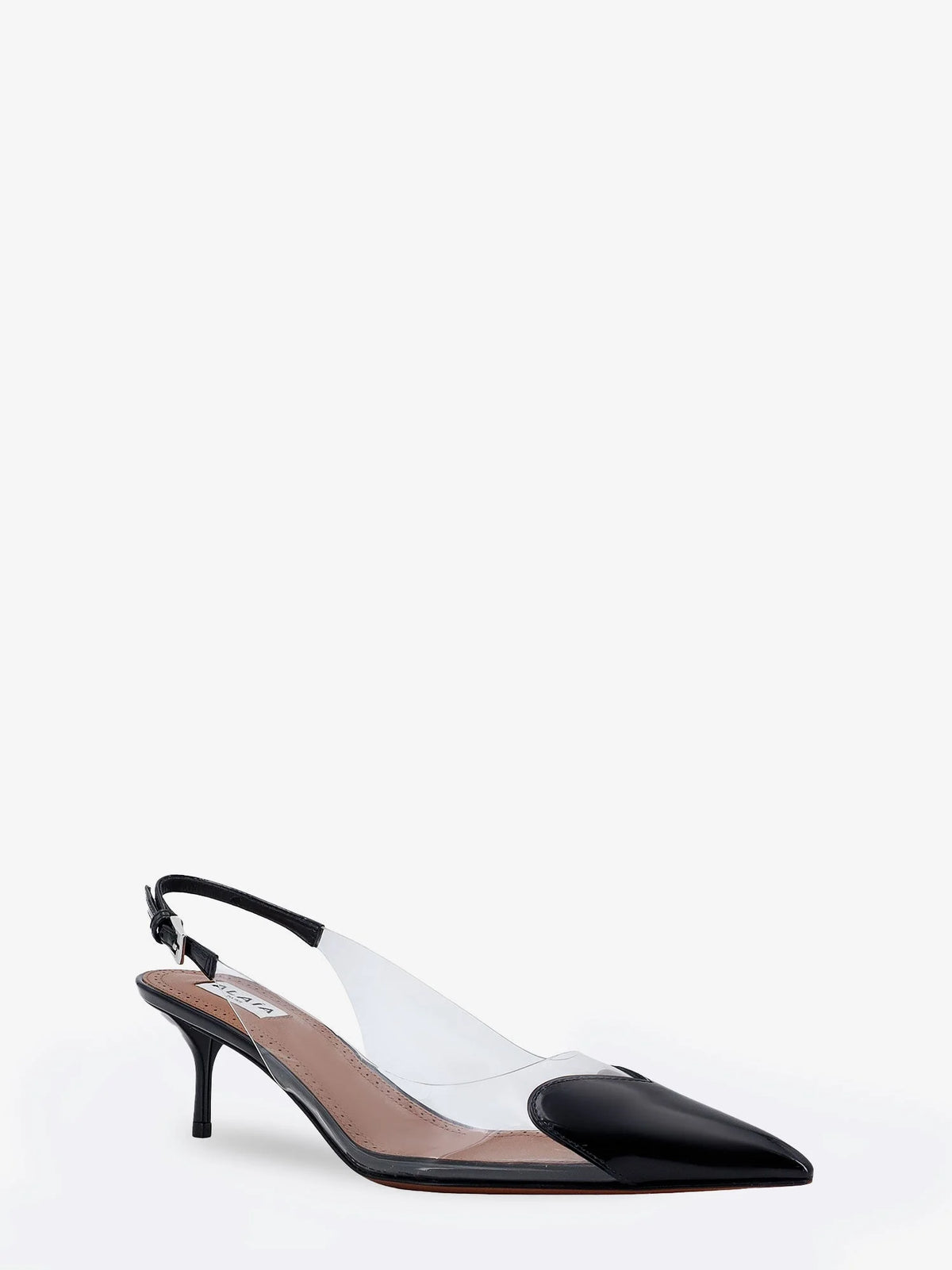ALAÏA - Le Coeur Slingback PVC and leather pumps
