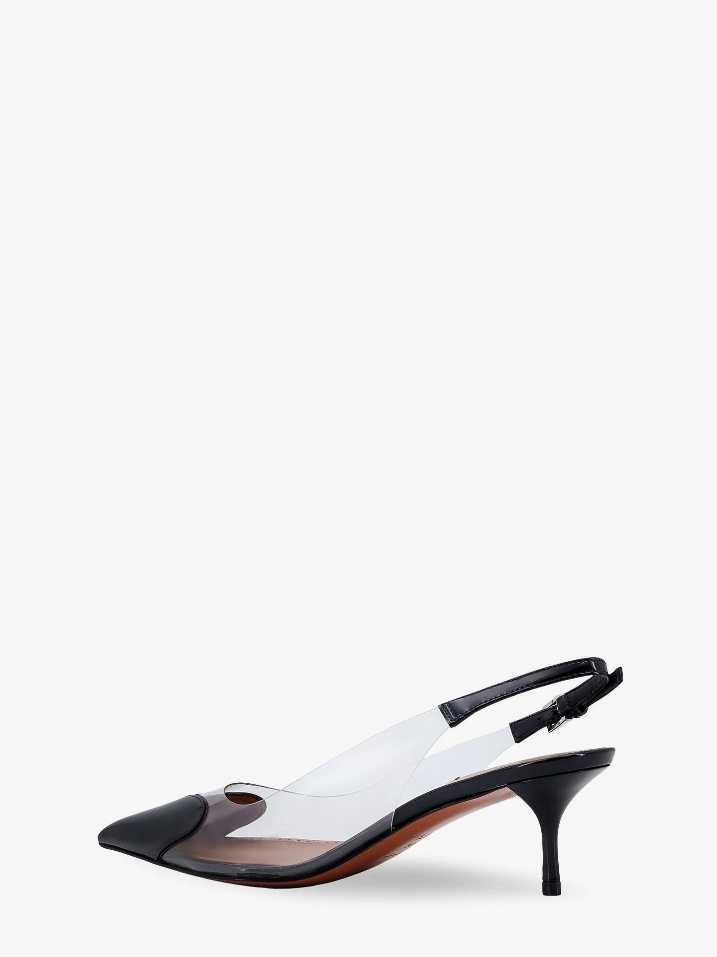 ALAÏA - Le Coeur Slingback PVC and leather pumps