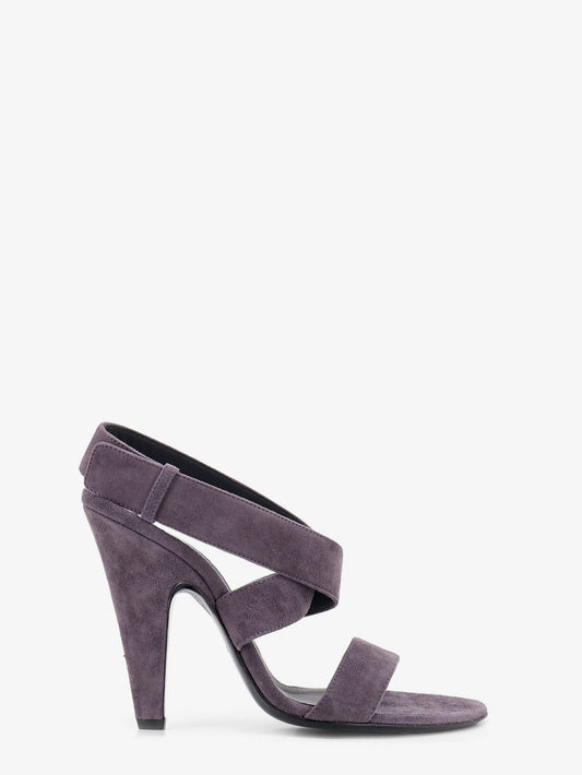 Alaia Suede heeled sandals - Vert Camouflage