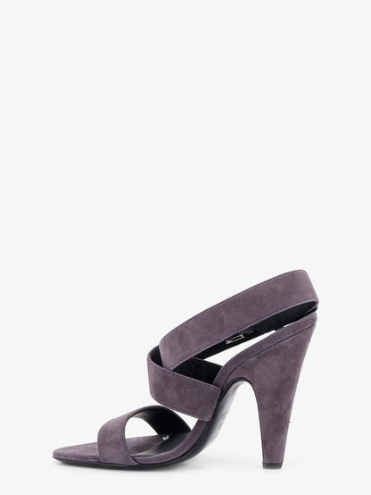 ALAÏA - Suede heeled sandals