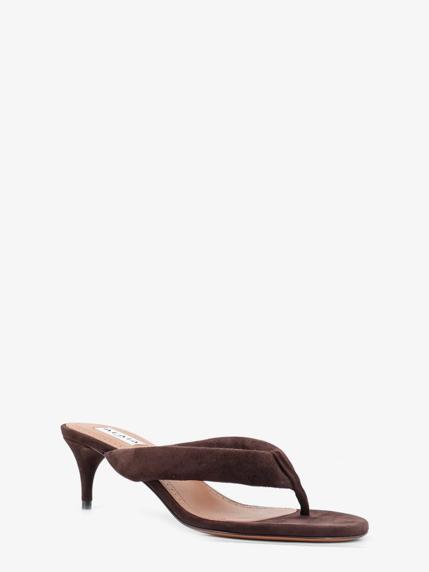 ALAÏA - Suede heeled sandals