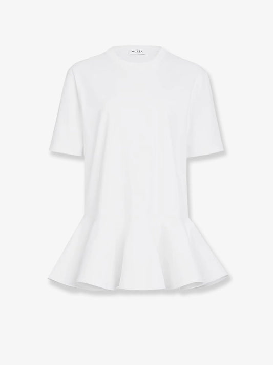 Alaia Crinoline Cotton Jersey T Shirt