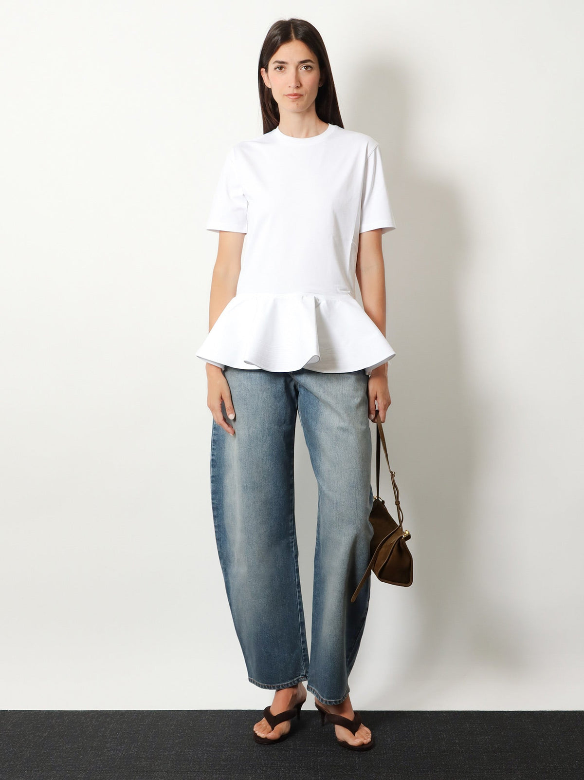 Alaia Crinoline cotton jersey t-shirt - Blanc