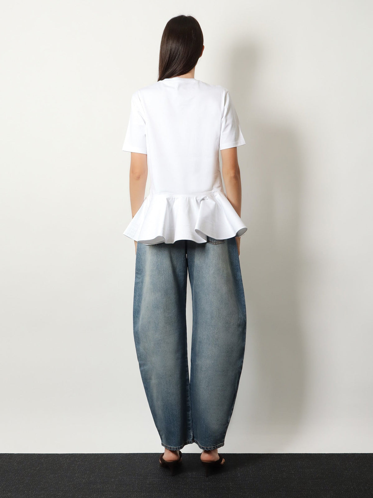 Alaia Crinoline cotton jersey t-shirt - Blanc