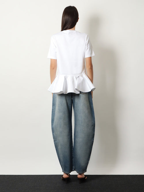 Alaia Crinoline cotton jersey t-shirt - Blanc