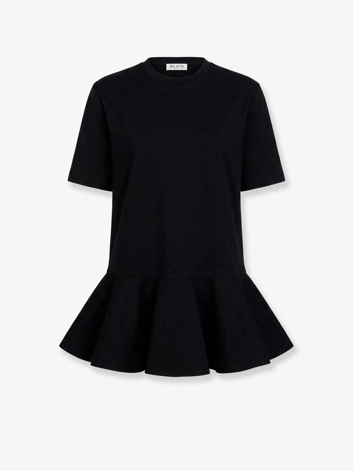 Alaia Crinoline cotton jersey T-shirt - Noir