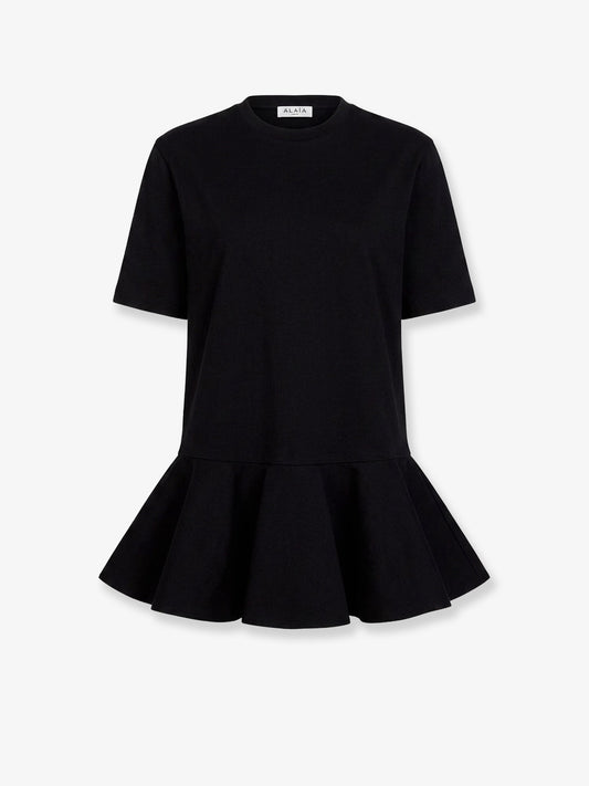 Alaia Crinoline cotton jersey T-shirt - Noir