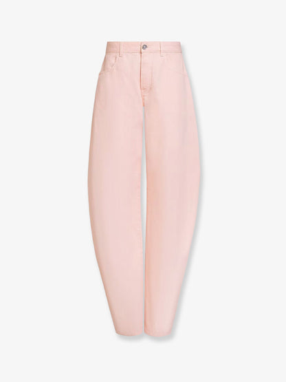 Alaia Barrel fit denim trousers - Rose Pale