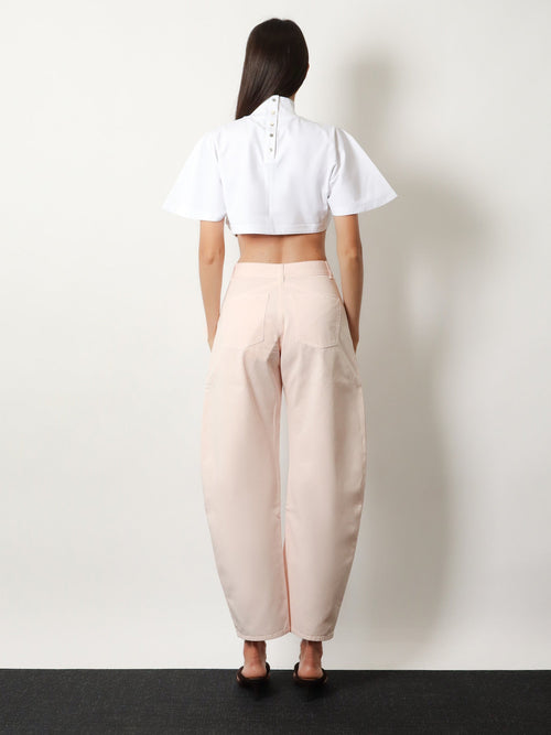 Alaia Barrel fit denim trousers - Rose Pale