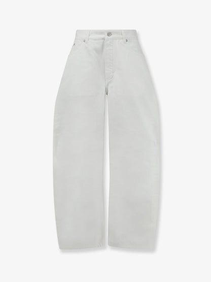 ALAÏA - Rodeo white denim trousers