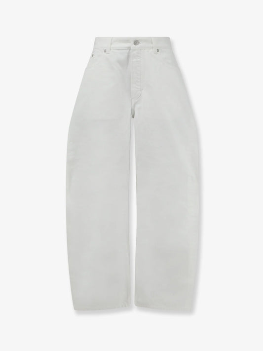 Alaia Rodeo White Denim Trousers