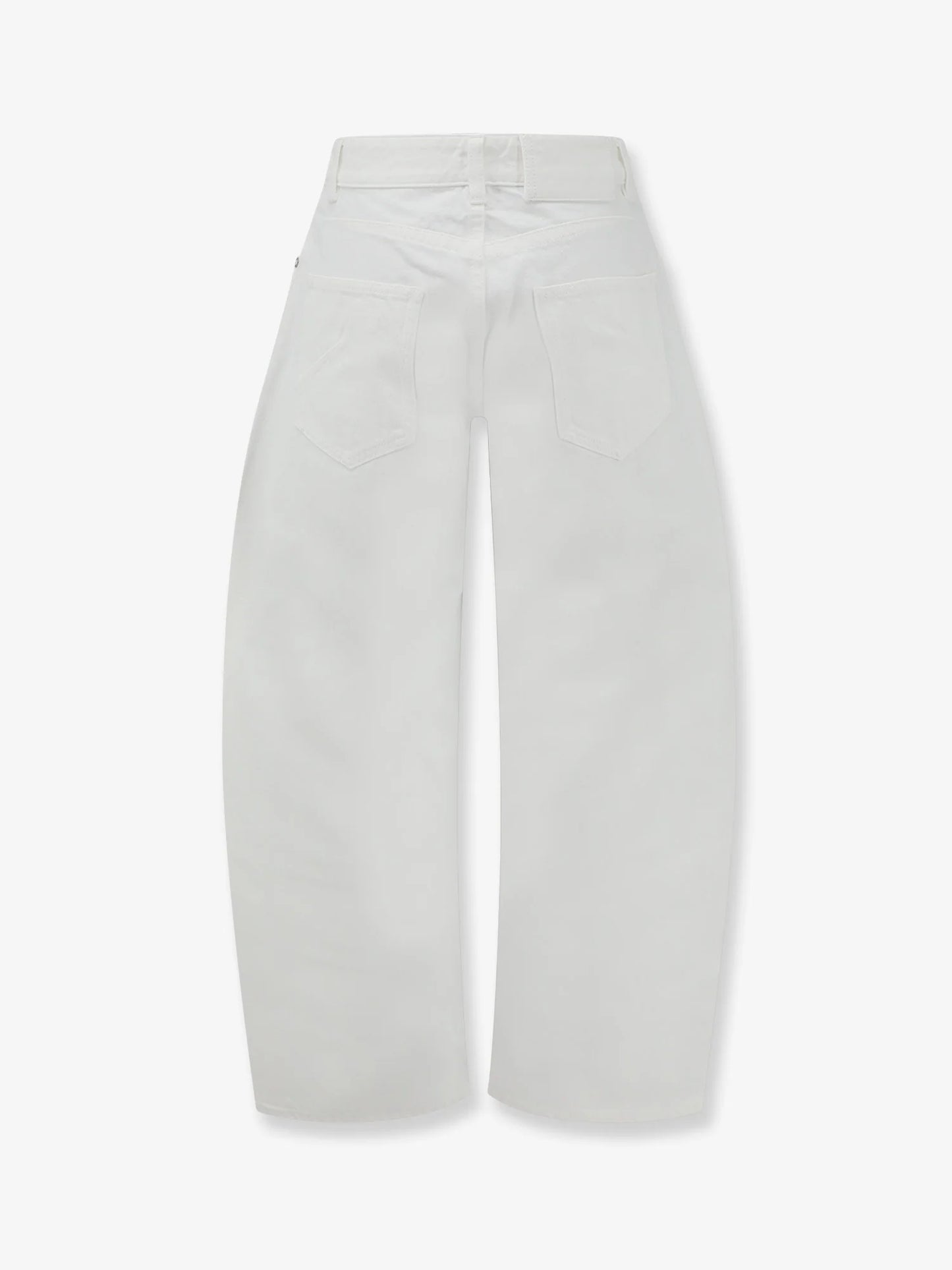 ALAÏA - Rodeo white denim trousers