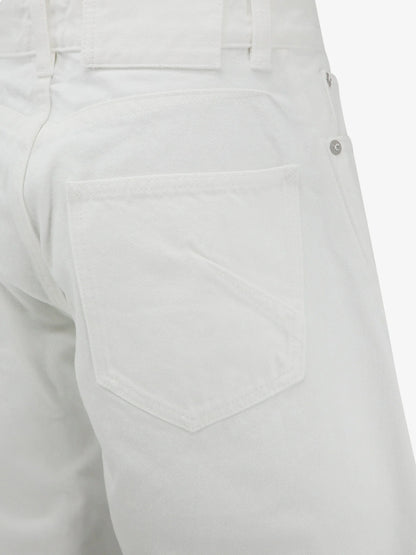 ALAÏA - Rodeo white denim trousers