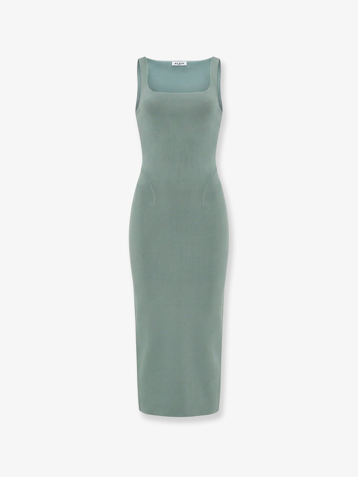 Alaïa Long silk knit dress - Vertdegris