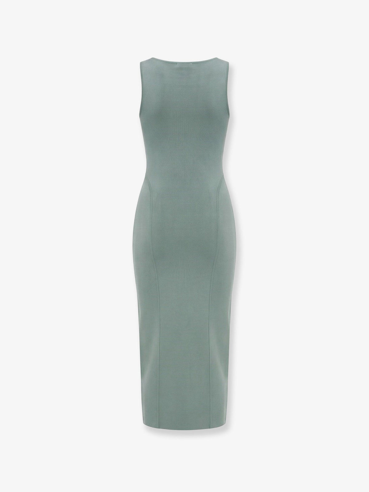 Alaïa Long silk knit dress - Vertdegris
