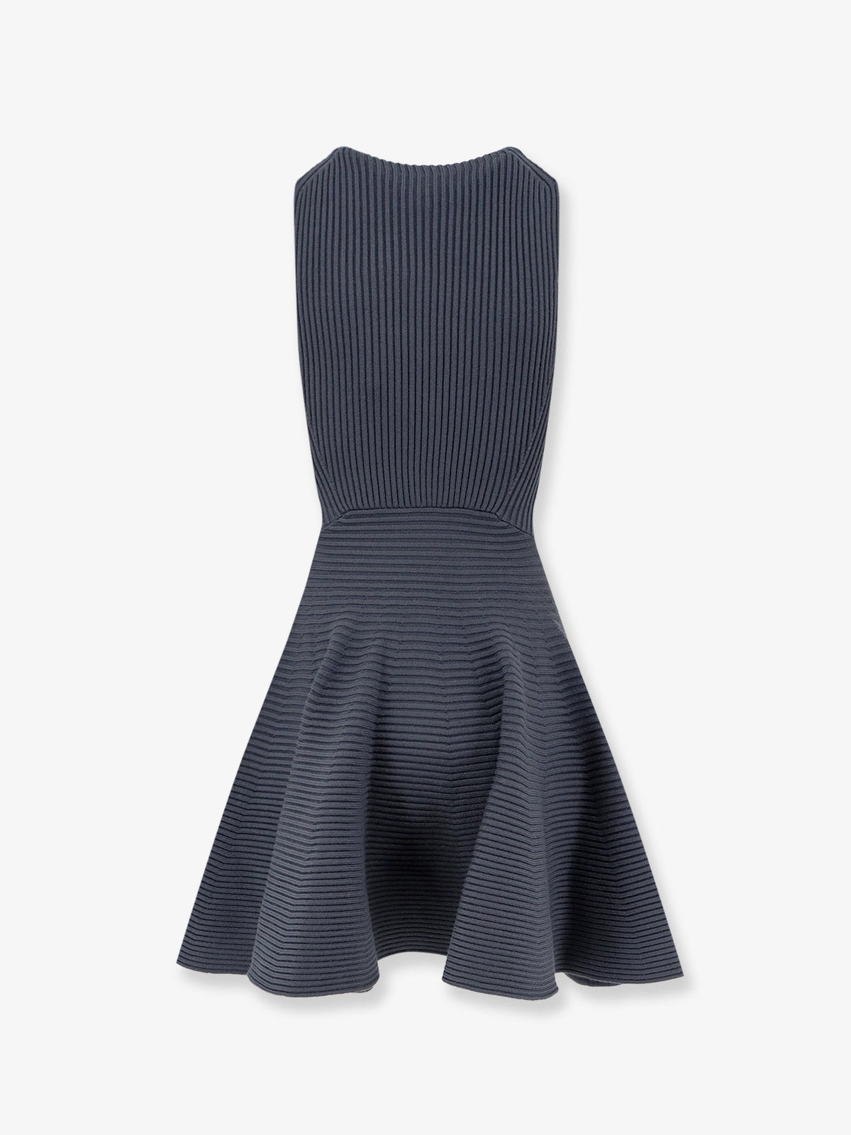 Alaïa Ribbed Skater dress - Grisbleu