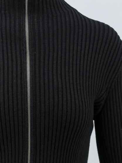 Alaïa Wool blend sweater with ribbed pattern - Noiralaia