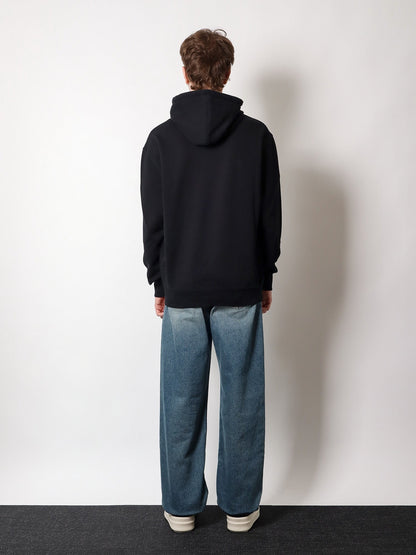 Ami Paris Cotton sweatshirt with Logo embroidery - Noir