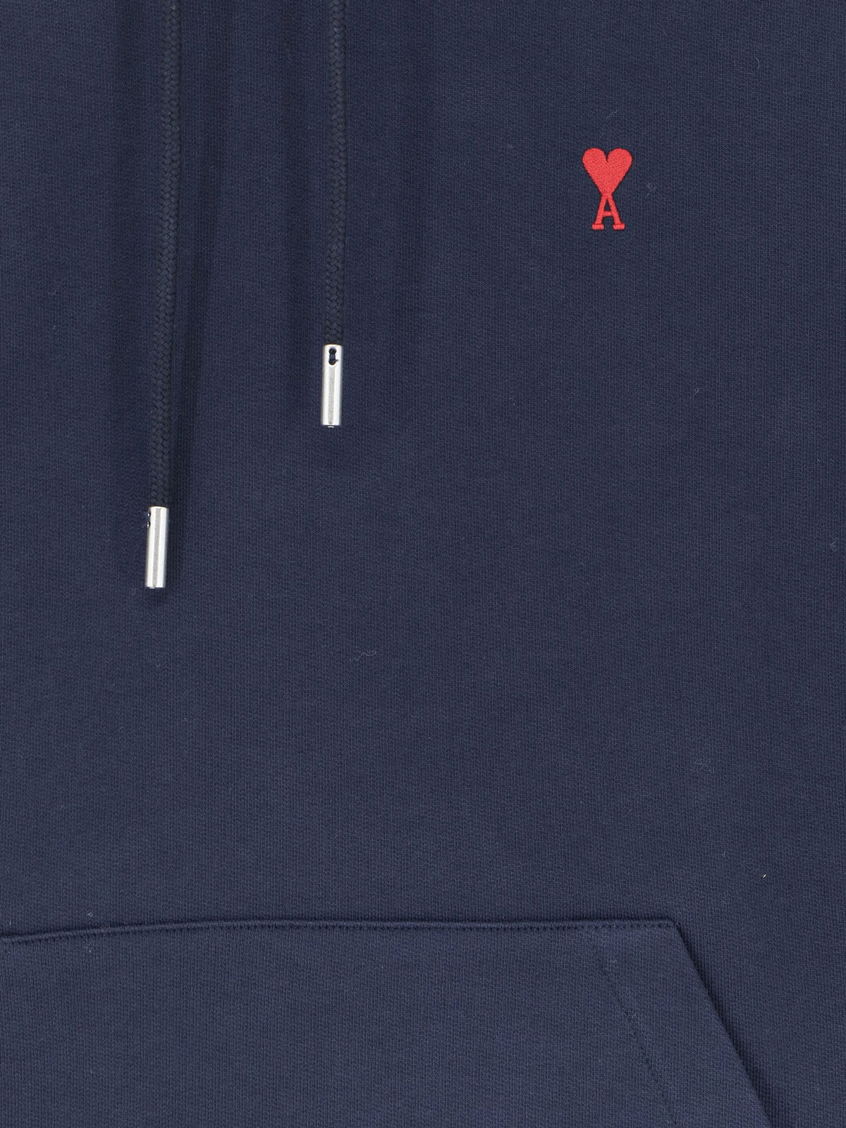 Ami Paris Hooded cotton sweatshirt - Bleunuit