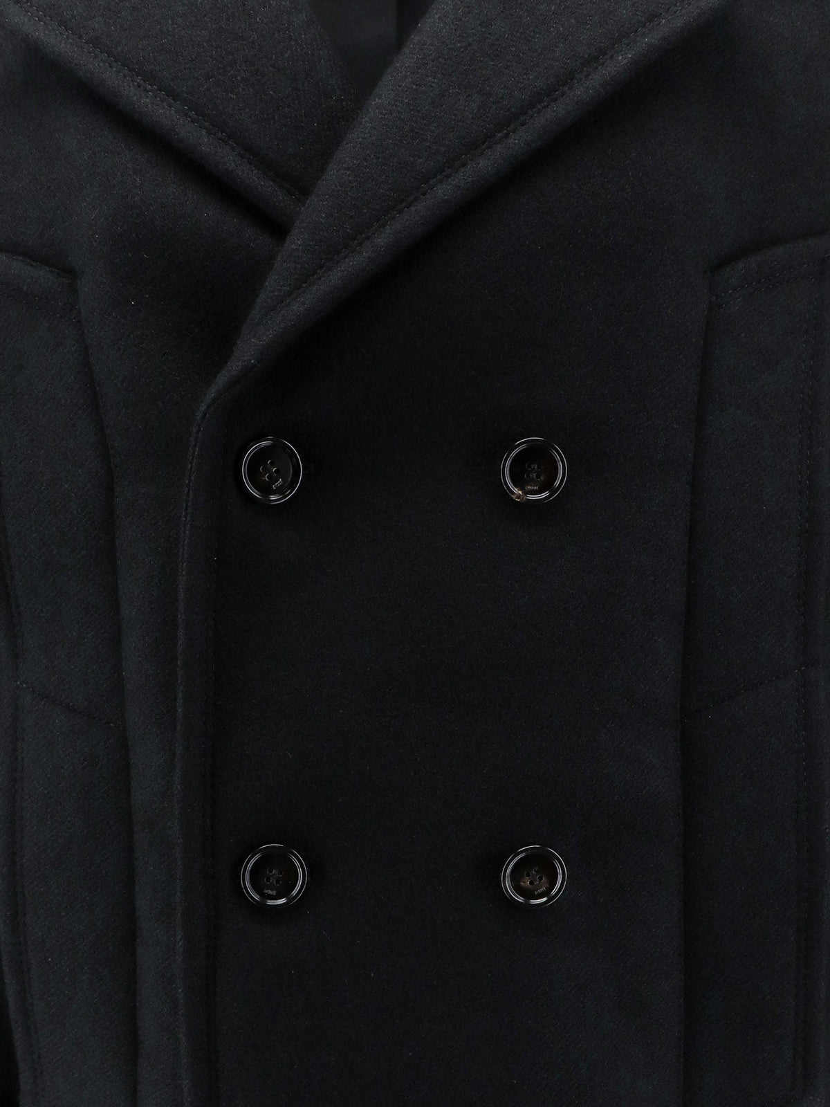Ami Paris Virgin wool peacoat - Black