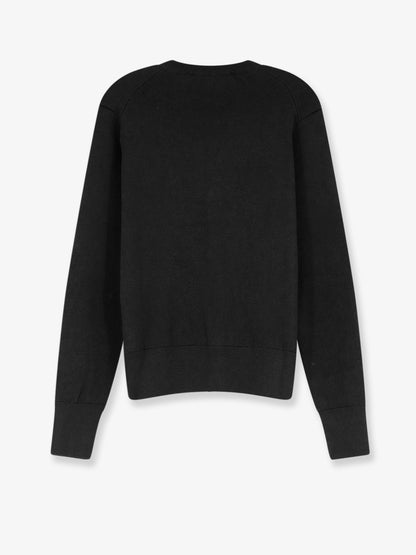 Ami Paris Wool cardigan with Logo embroidery - Noirrouge