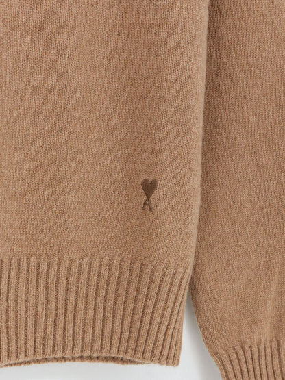 Ami Paris Cashmere sweater - Camel