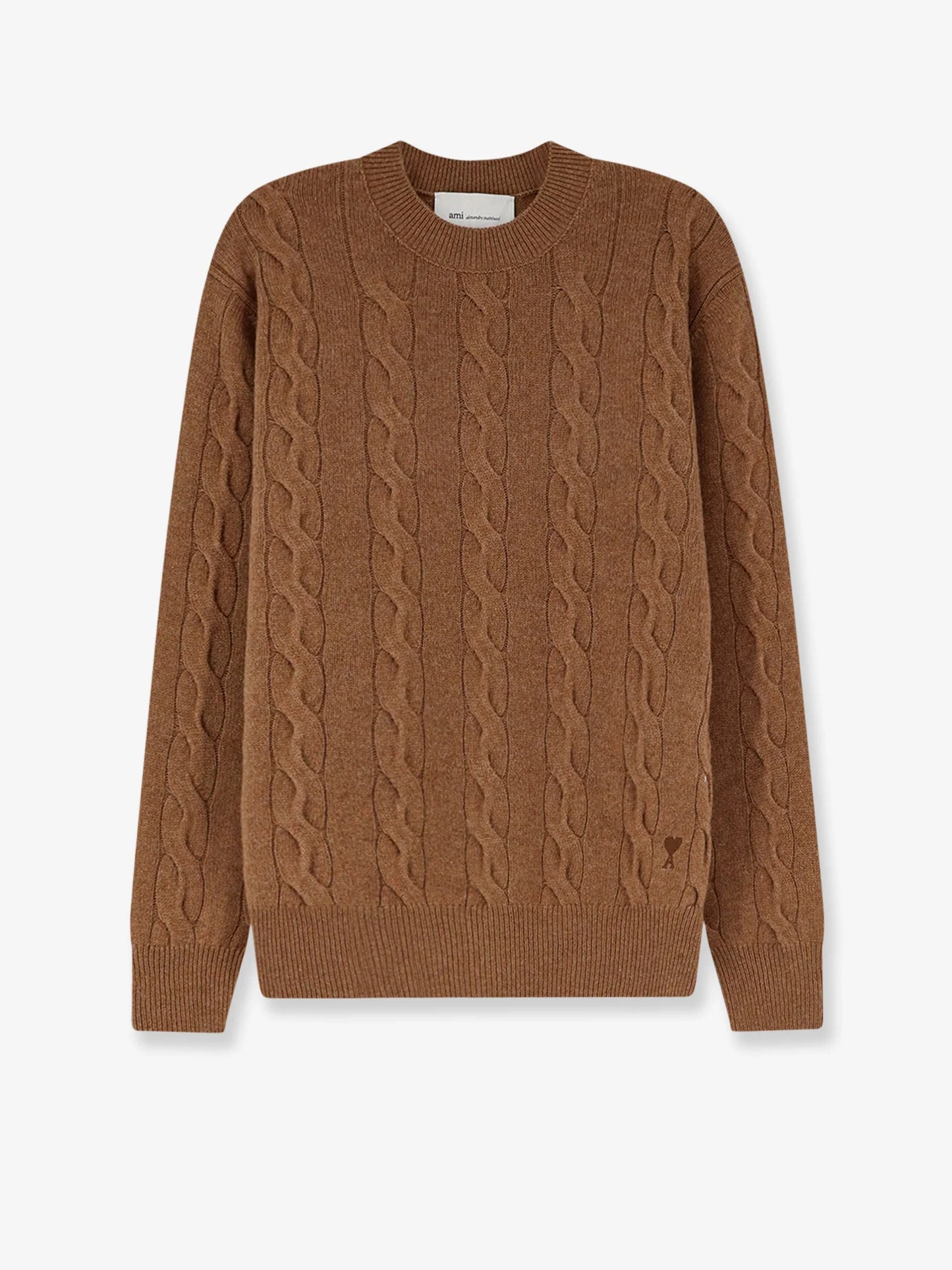 AMI PARIS - Braided knit wool sweater