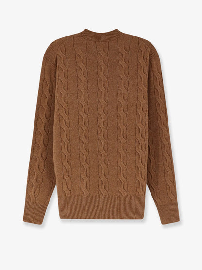 AMI PARIS - Braided knit wool sweater