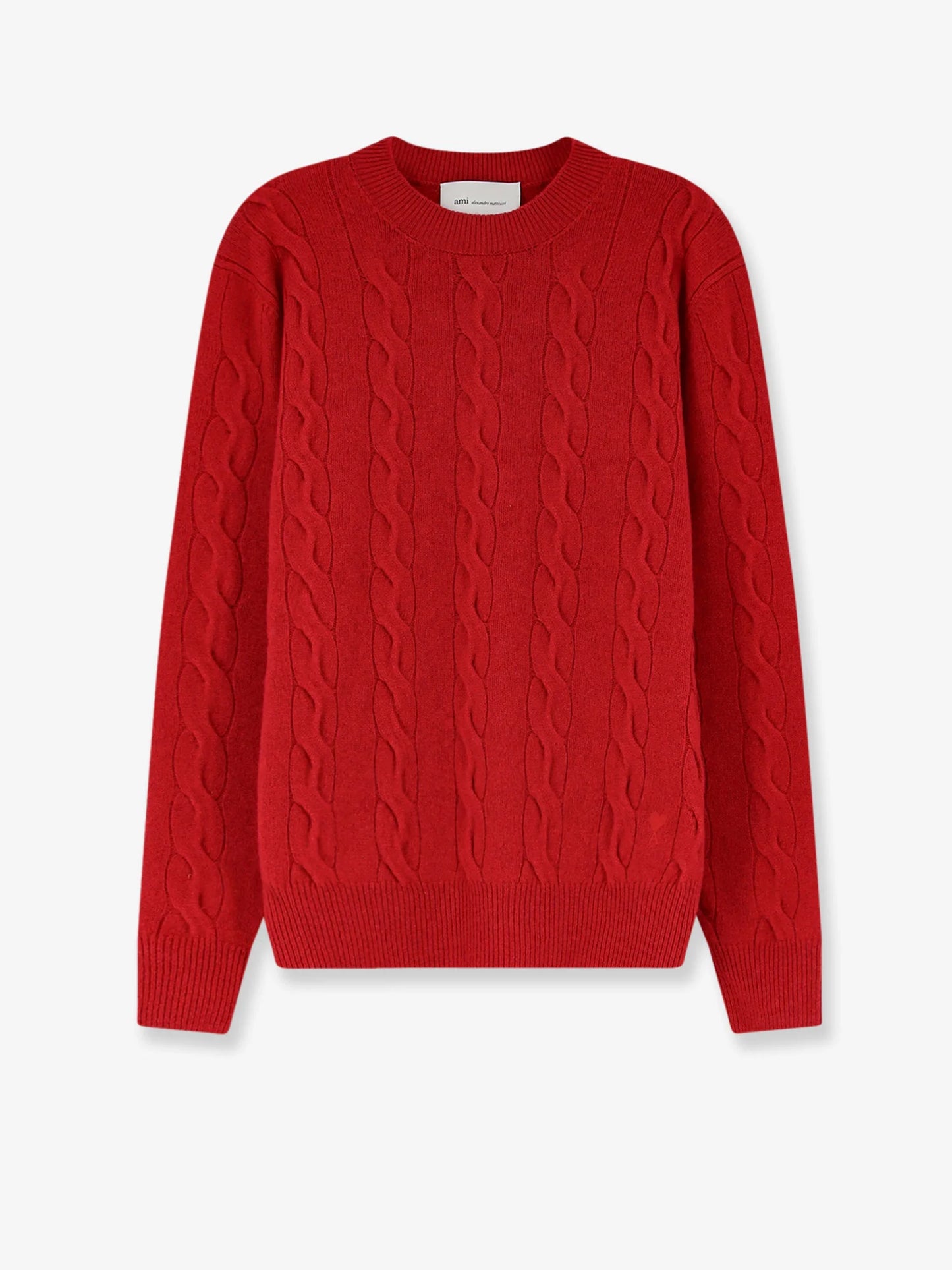 AMI PARIS - Braided knit wool sweater