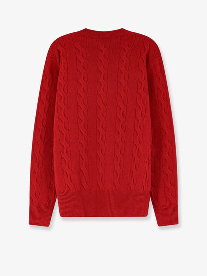 Ami Paris Wool sweater with cable knit - Rougerubis