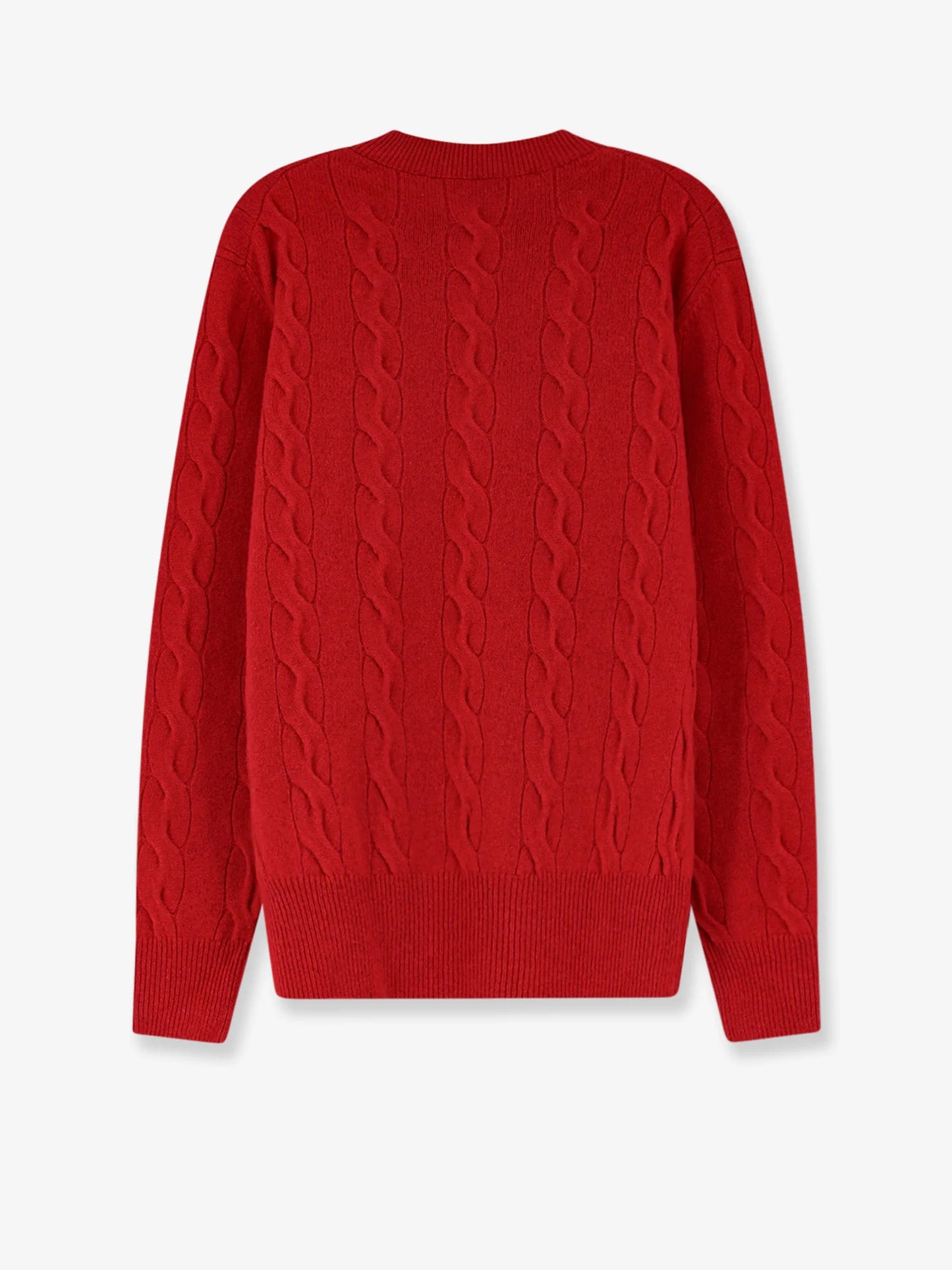 AMI PARIS - Braided knit wool sweater