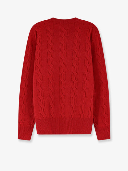 AMI PARIS - Braided knit wool sweater