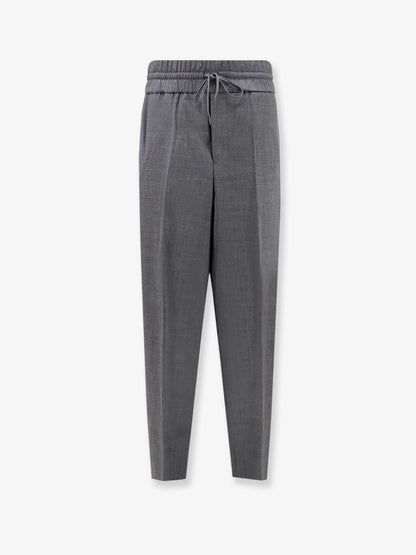Ami Paris Virgin wool trousers with elastic - Griscarbone