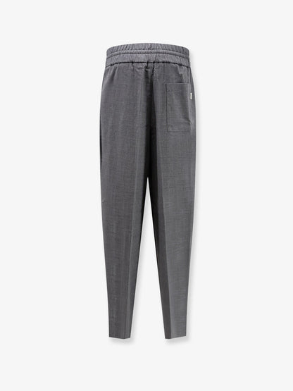 Ami Paris Virgin wool trousers with elastic - Griscarbone