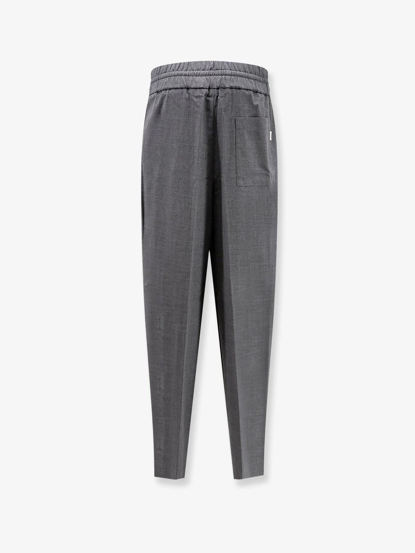 AMI PARIS - Virgin wool trousers with elastic