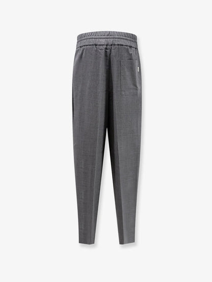 AMI PARIS - Virgin wool trousers with elastic