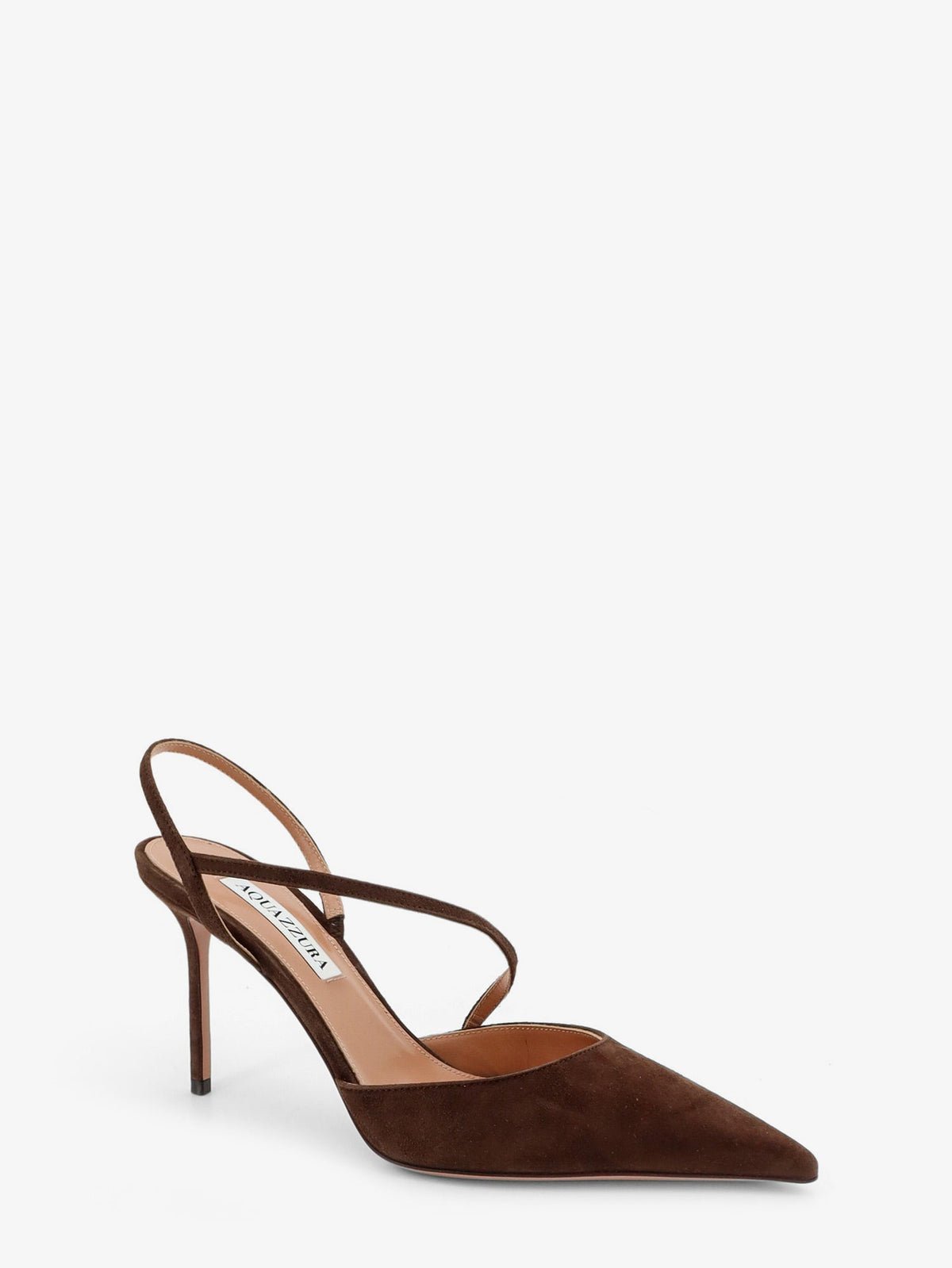 Aquazzura Bow Tie suede pumps - Espresso