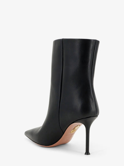 Aquazzura Harper leather ankle boots - Black