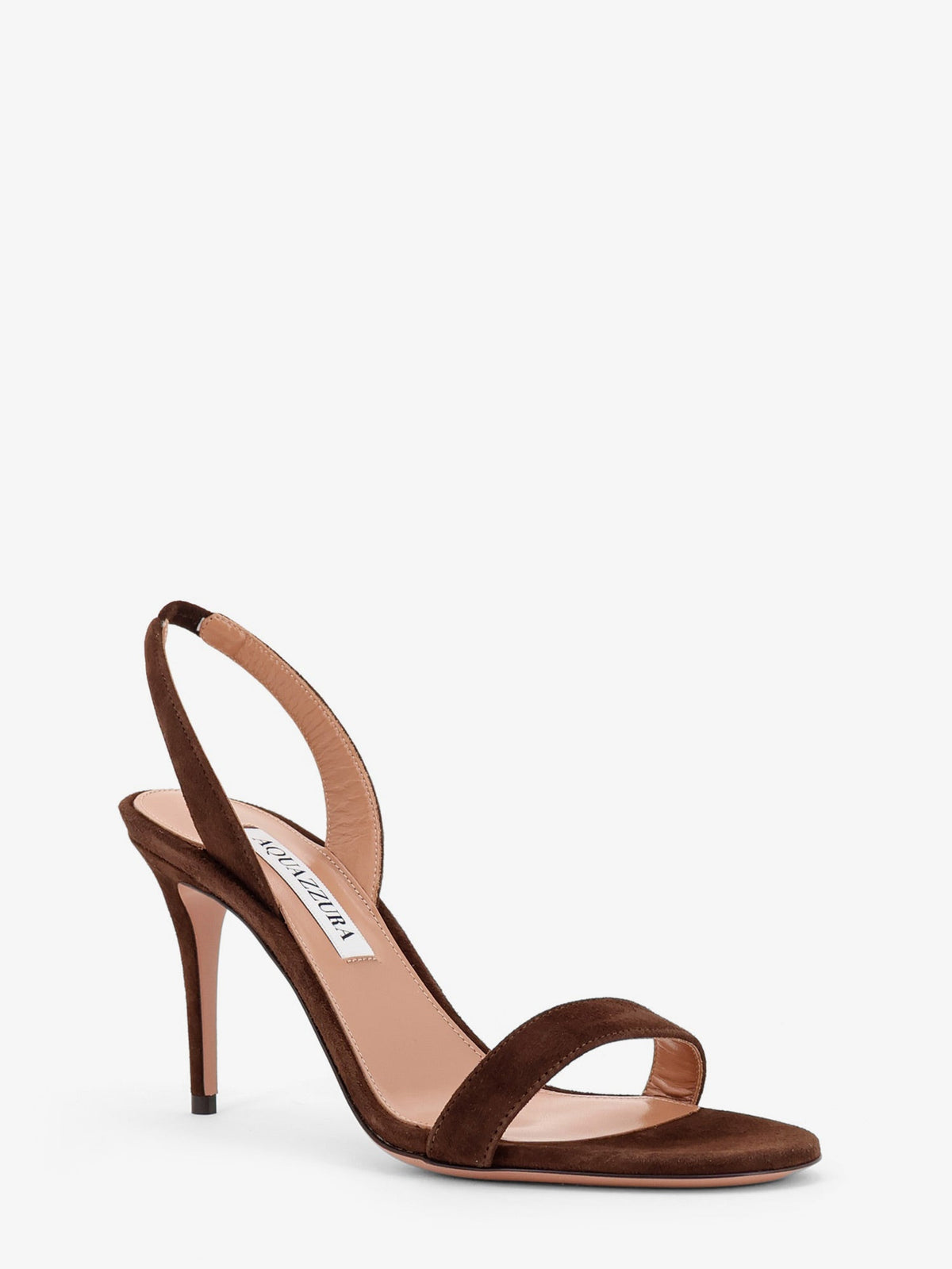 Aquazzura So Nude suede sandals - Espresso