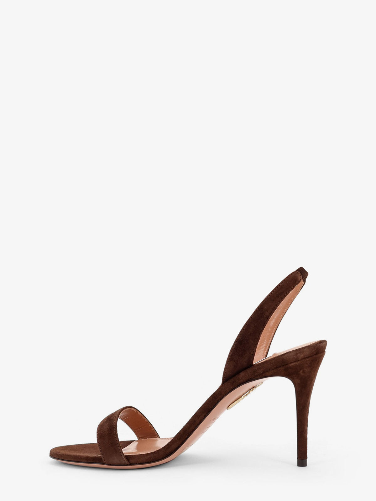 Aquazzura So Nude suede sandals - Espresso