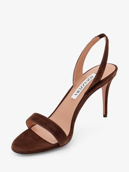 Aquazzura So Nude suede sandals - Espresso